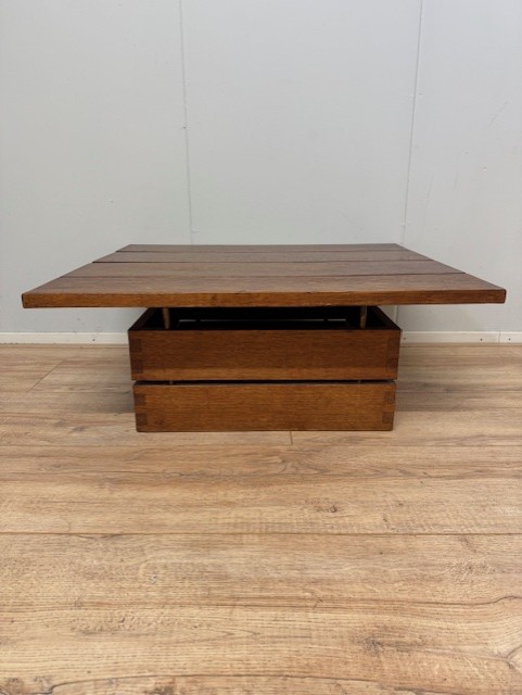 Vintage salontafel in Rietveld style eiken