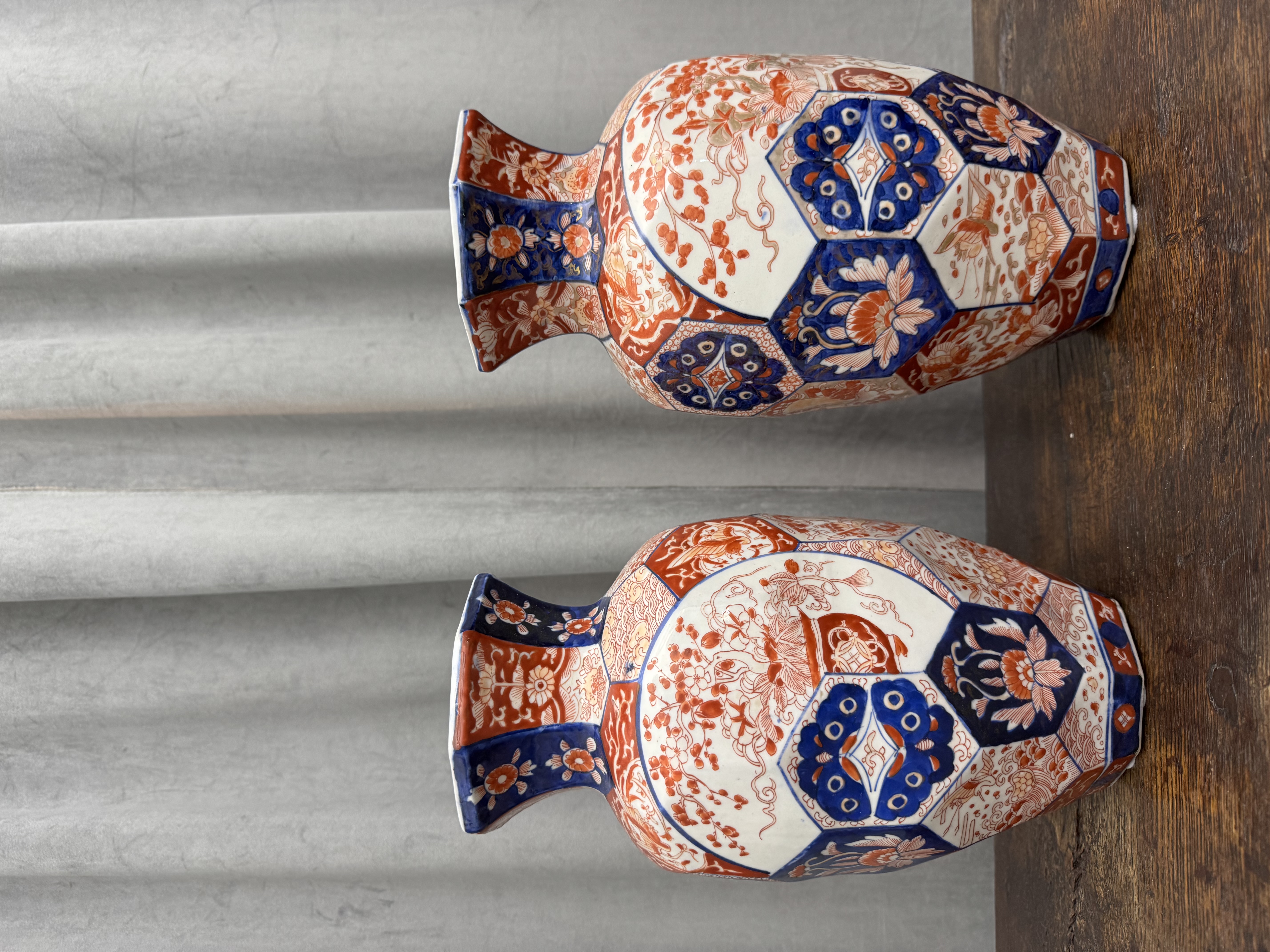  Antieke 2x Japanse Imari vazen