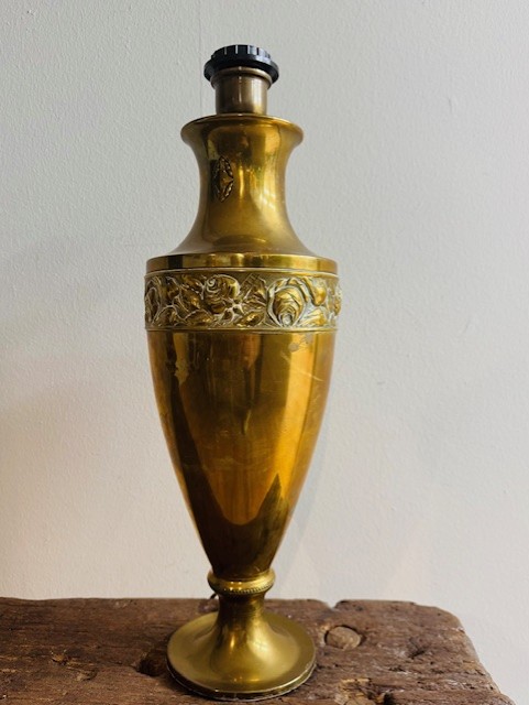 Elegante art deco messing tafellamp