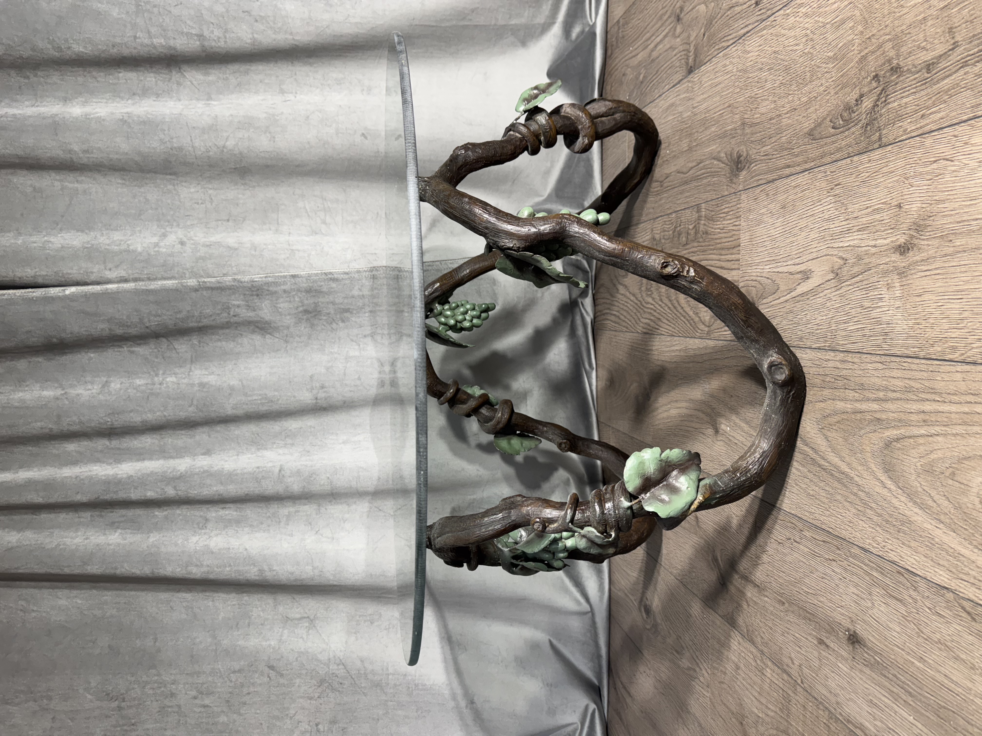 Vintage design salontafel bronzen wijnranken